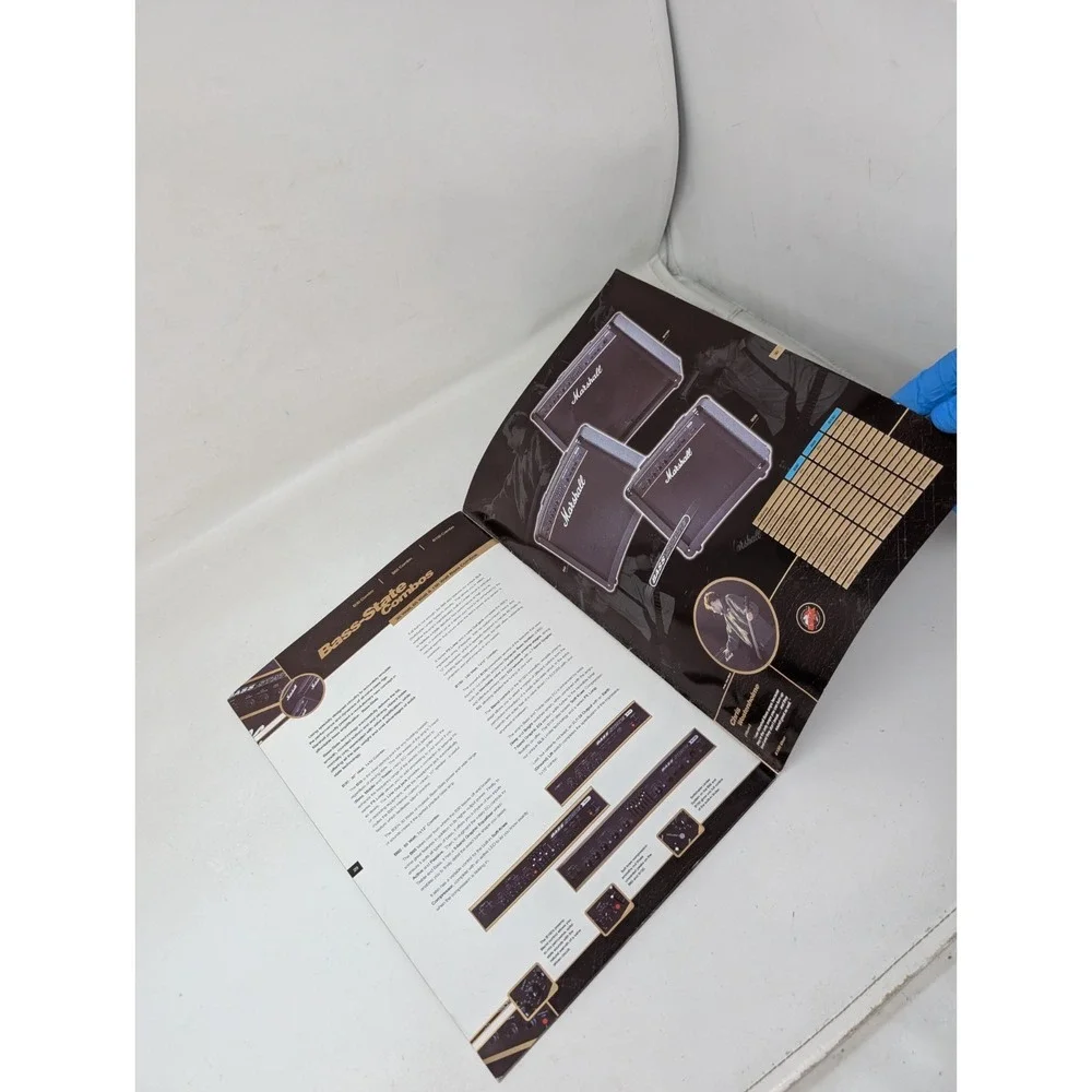 2001 Marshall Amplifiers Catalog Book Electric Music Gear Catalogue